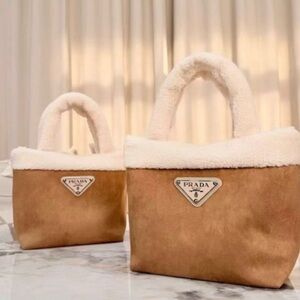 Prada Tan and Cream Women's Bag